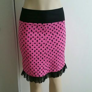Cute skull and pokadot skirt Sourpuss